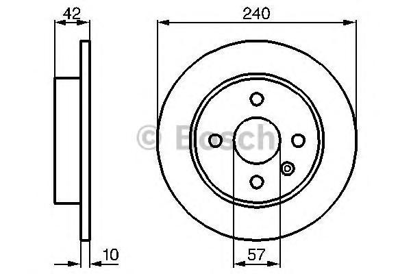 

Тормозной диск BOSCH 0986478882