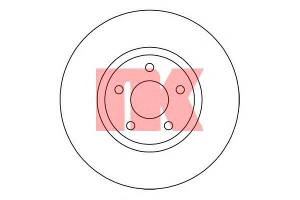 

202581nk_диск тормозной передний ford galaxy/s-max 1.8d-2.5, volvo s60/s80/xc70 06>