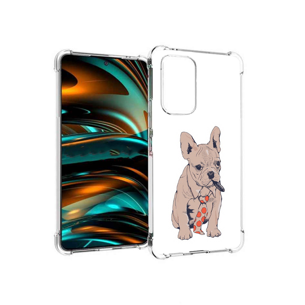 

Чехол MyPads Tocco для Samsung Galaxy A53 5G бульдог с сигарой (PT226911.521.250), Прозрачный, Tocco