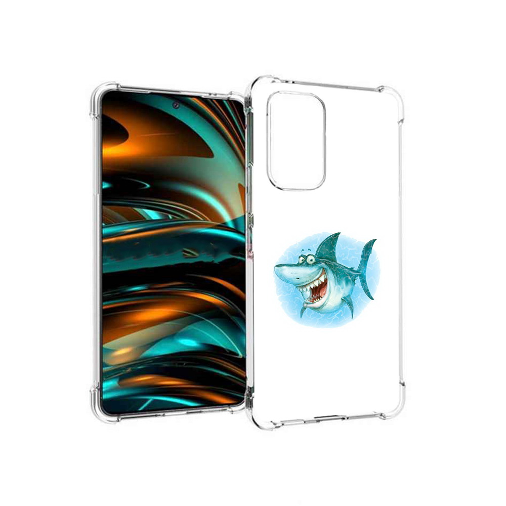 

Чехол MyPads Tocco для Samsung Galaxy A53 5G веселая акула (PT226911.521.261), Прозрачный, Tocco