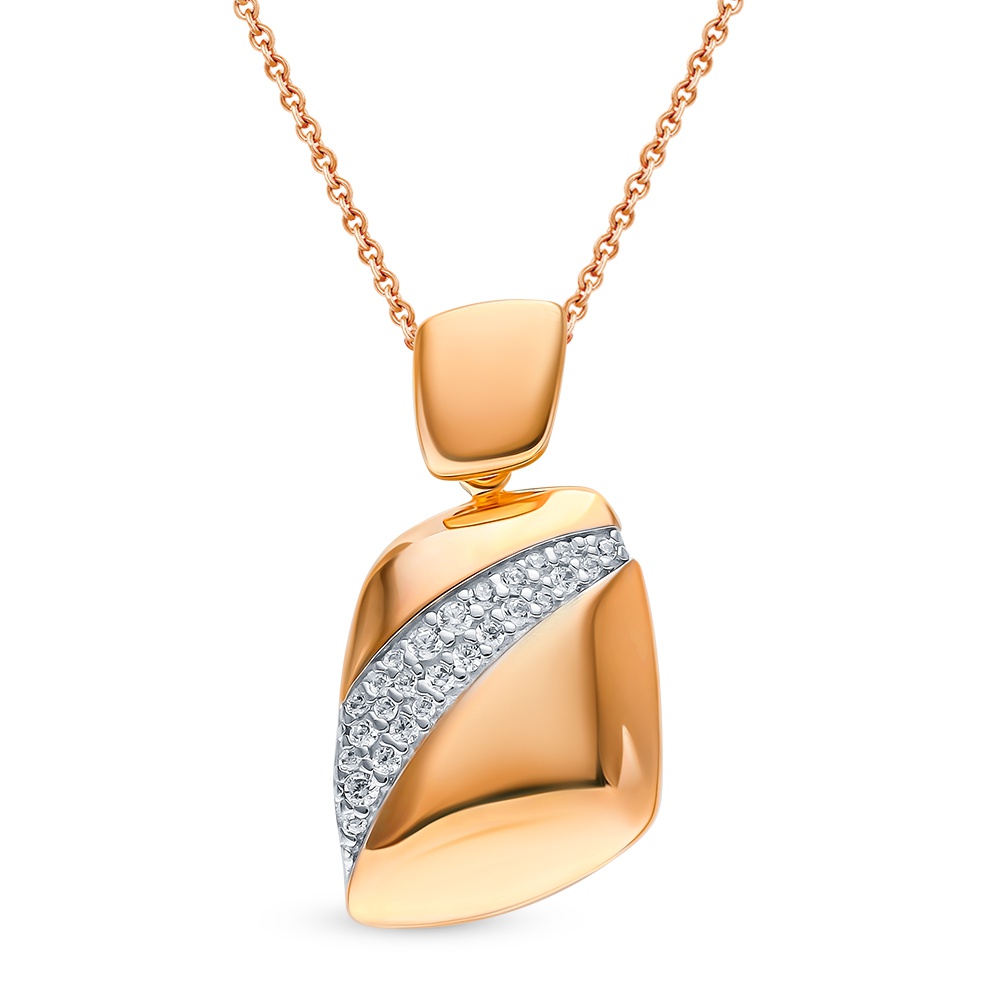 Кулон из серебра с фианитом 585Gold 703006609