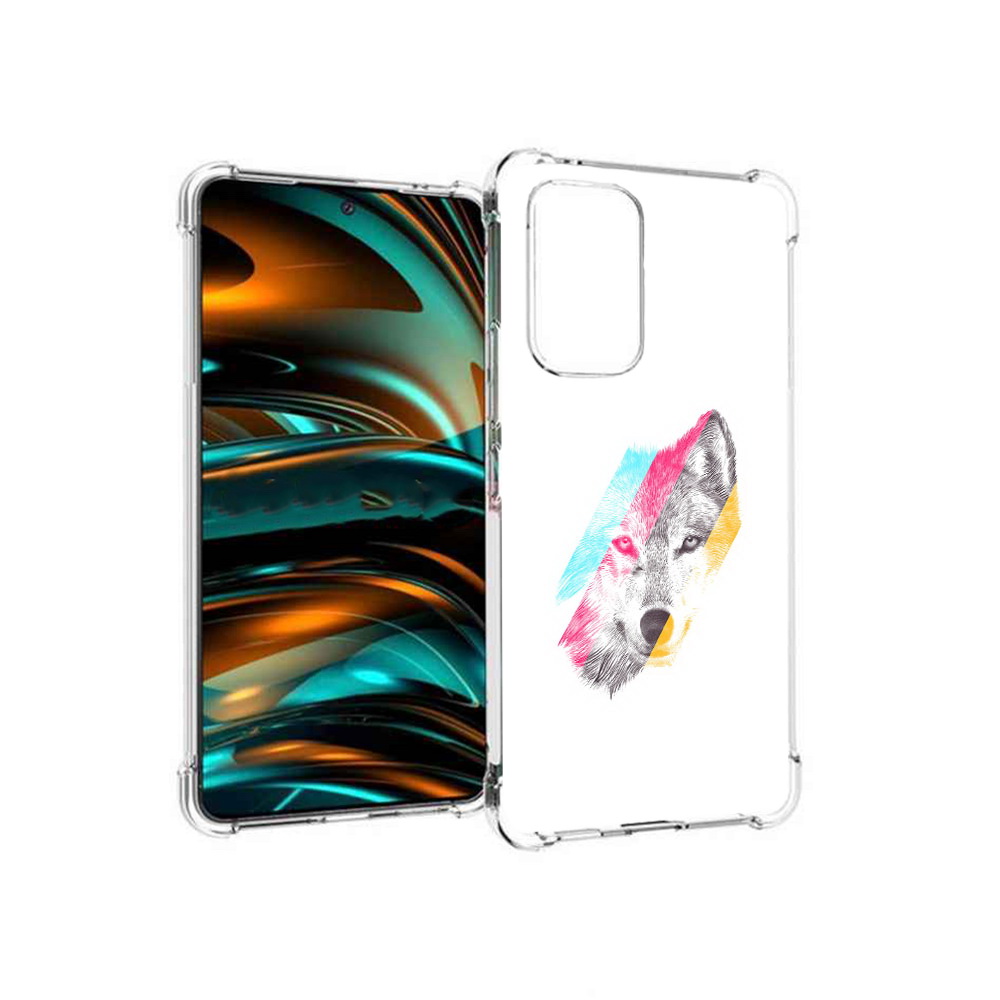 

Чехол MyPads Tocco для Samsung Galaxy A53 5G волк градиент (PT226911.521.268), Прозрачный, Tocco