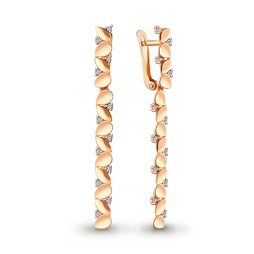 

Серьги подвески из серебра с фианитом Aquamarine 48660А_925_з, 48660А_925_з