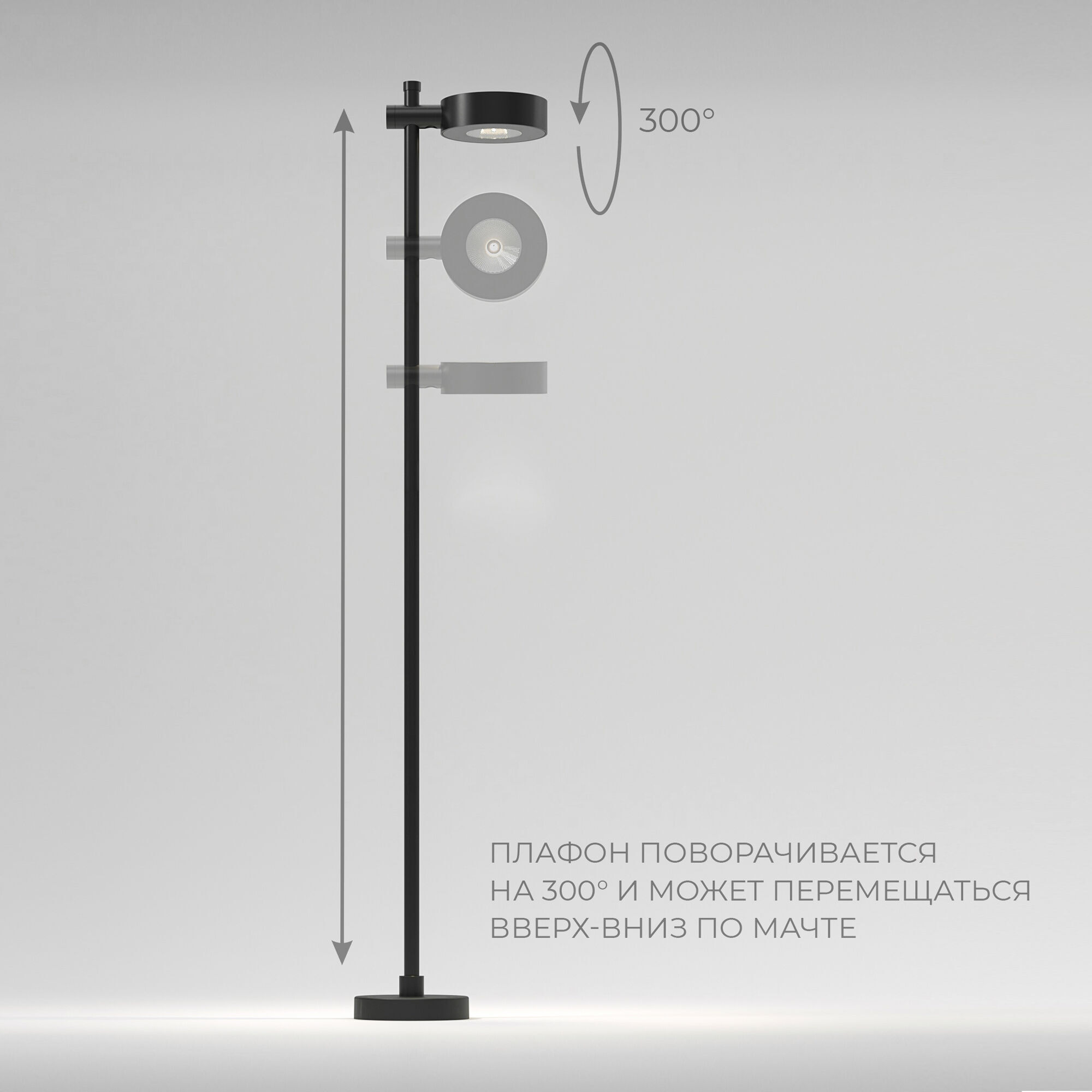 Садово-парковый светодиодный светильник Elektrostandard Feature 35172/F 7W 4000К черный