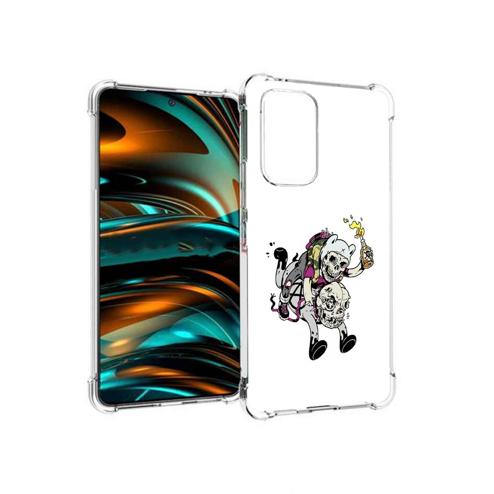 

Чехол MyPads Tocco для Samsung Galaxy A53 5G время приключений скелеты (PT226911.521.277), Прозрачный, Tocco