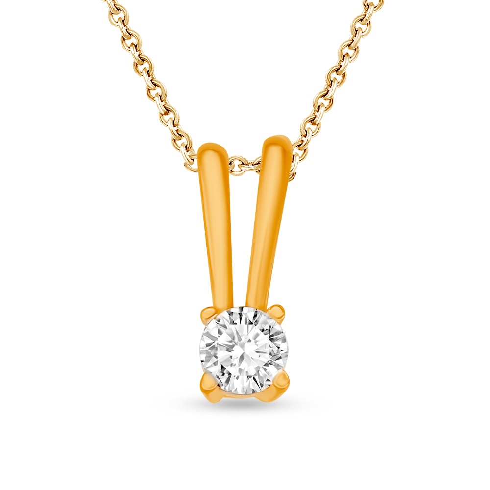

Кулон из серебра с фианитом 585Gold 703006610, 703006610