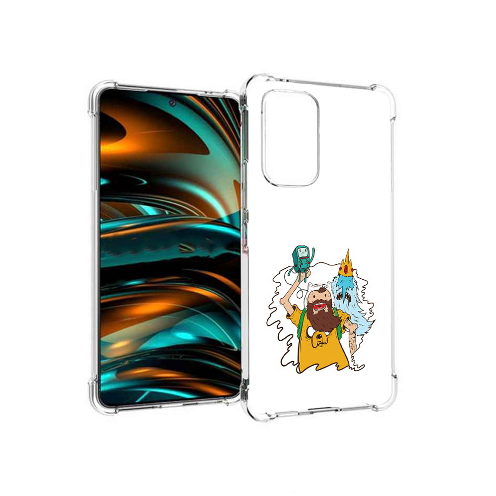 

Чехол MyPads Tocco для Samsung Galaxy A53 5G время приключений старый Финн, Прозрачный, Tocco