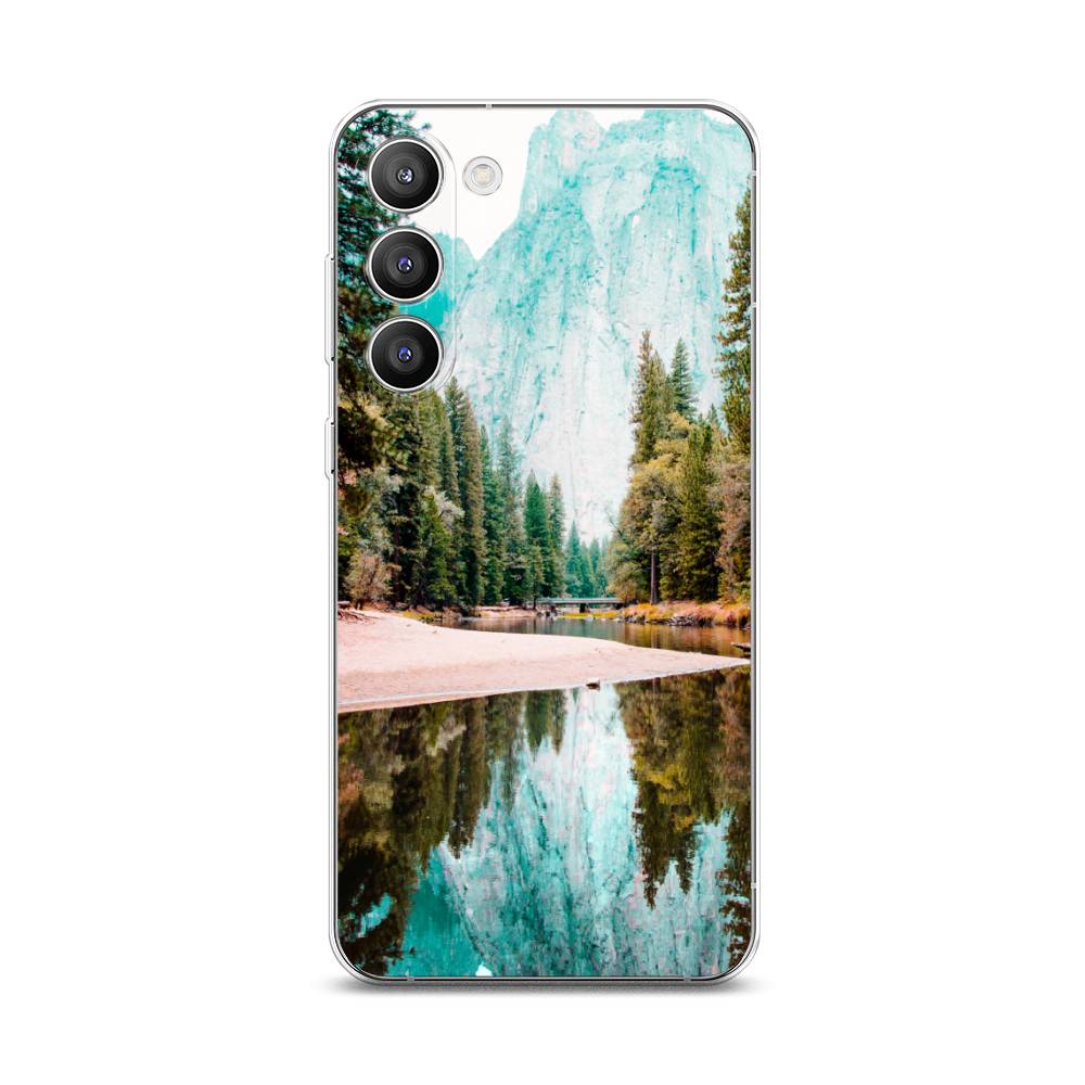 

Чехол Awog на Samsung Galaxy S23 Plus 5G "Горы 11", Зеленый;голубой, 2107450-4