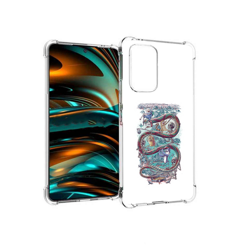 

Чехол MyPads Tocco для Samsung Galaxy A53 5G время приключений страшилка, Прозрачный, Tocco