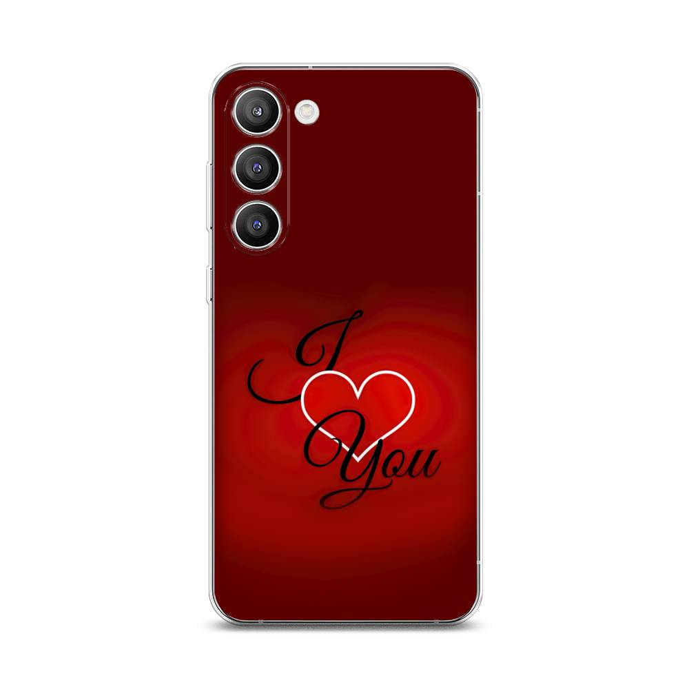 

Чехол Awog на Samsung Galaxy S23 Plus 5G "I love you 3", Красный;черный, 2107450-6