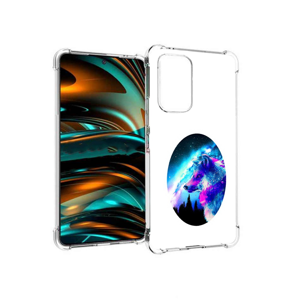 

Чехол MyPads Tocco для Samsung Galaxy A53 5G голубой волк (PT226911.521.293), Прозрачный, Tocco