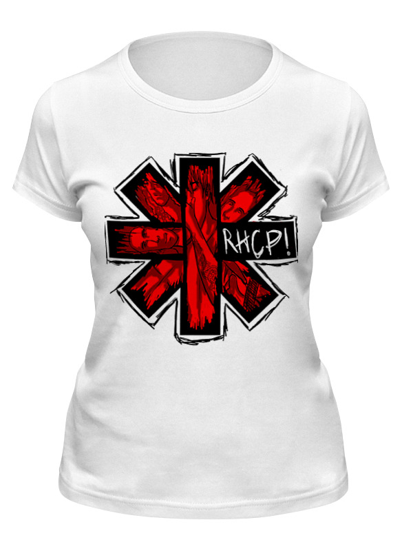 

Футболка женская Printio Rhcp! белая L, Белый, Rhcp!