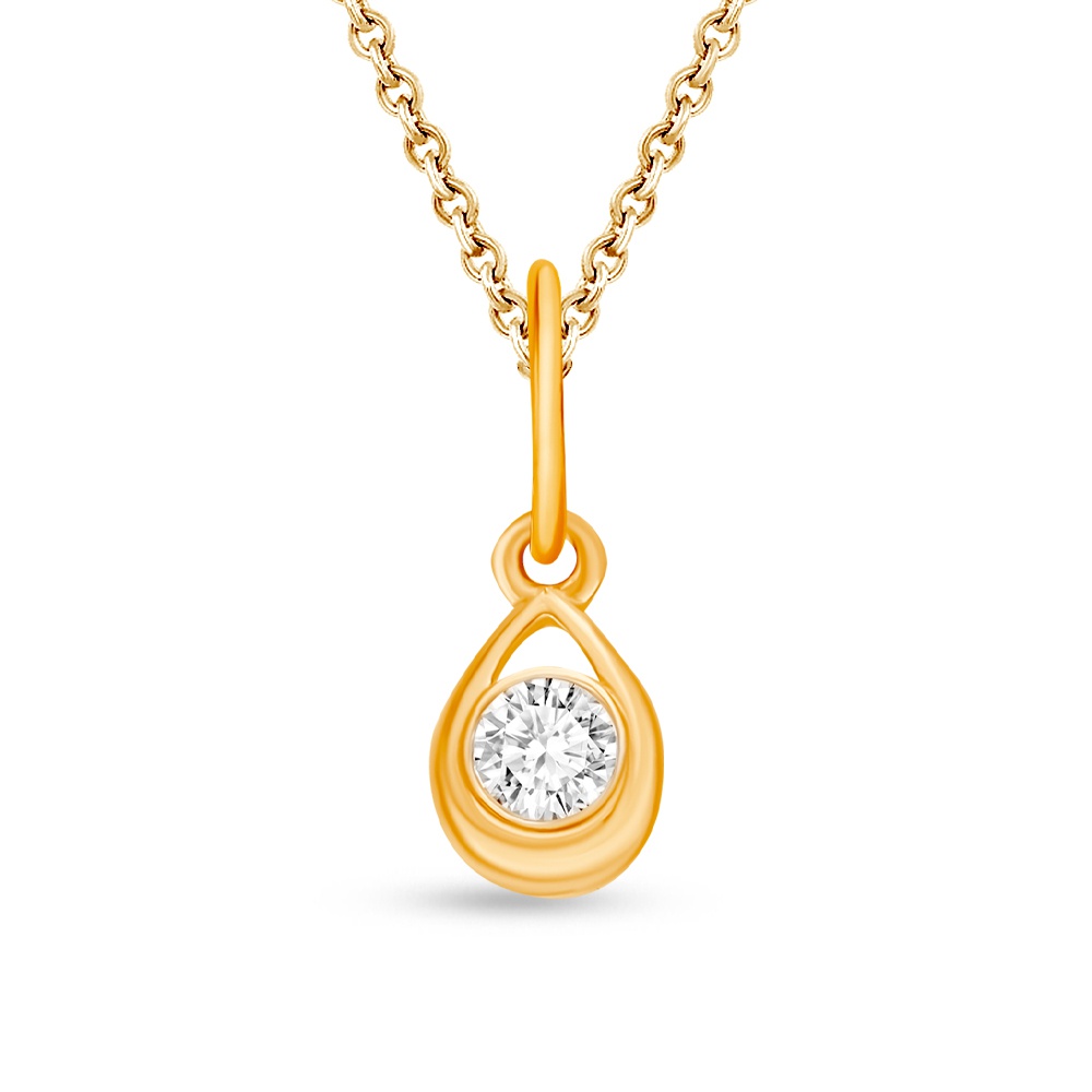 

Подвеска из серебра 585Gold 703006612, фианит, 703006612