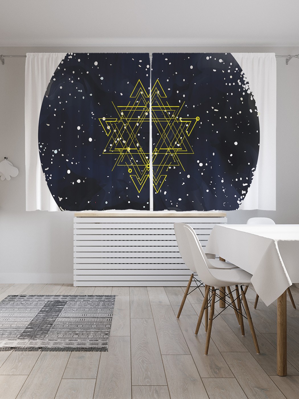 

Классические шторы JoyArty "Знак астрологии", серия Oxford DeLux, 2 полотна 145x180 см, Знак астрологии