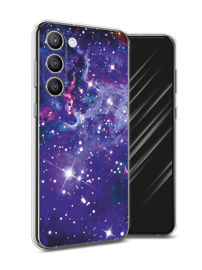 

Чехол Awog на Samsung Galaxy S23 Plus 5G "Яркая галактика", Фиолетовый, 2107450-4
