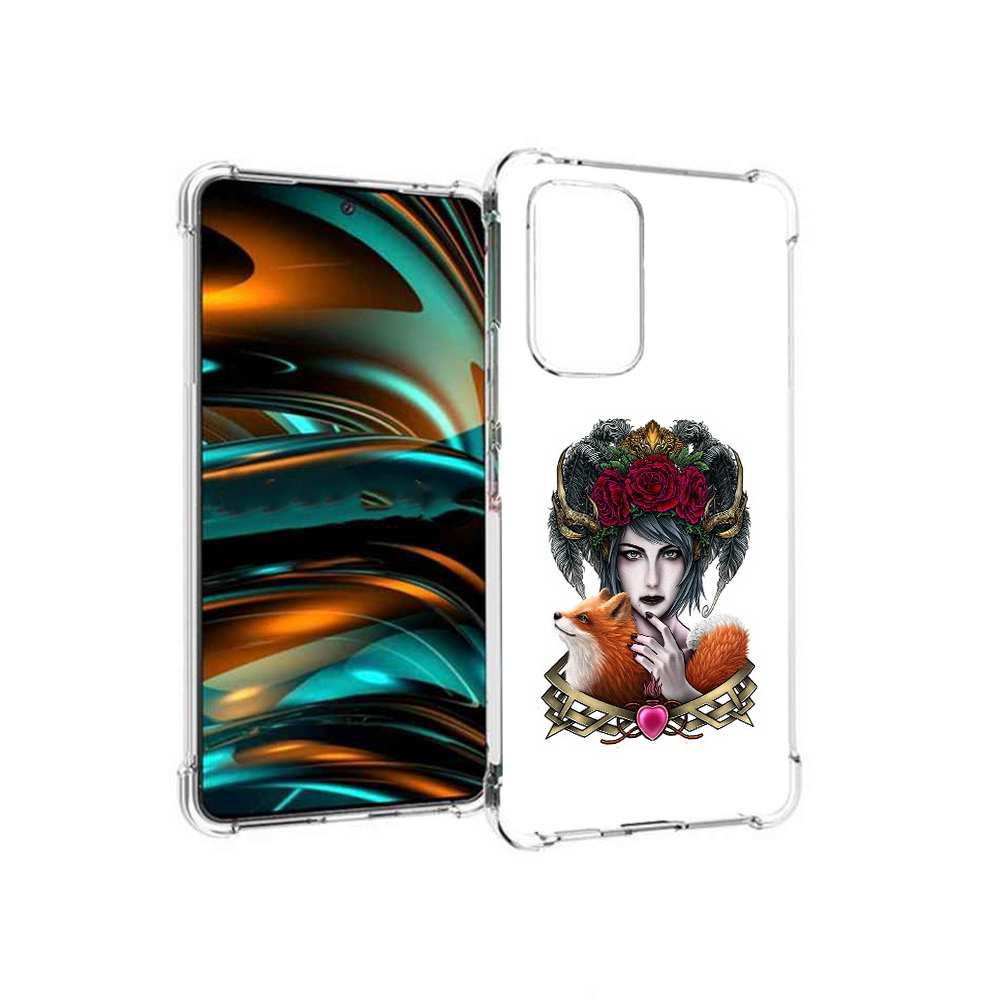 

Чехол MyPads Tocco для Samsung Galaxy A53 5G девушка с лисой (PT226911.521.314), Прозрачный, Tocco