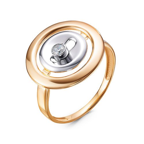 

Кольцо из золота с фианитом р.17,5 Delta 1101050_, 1101050_