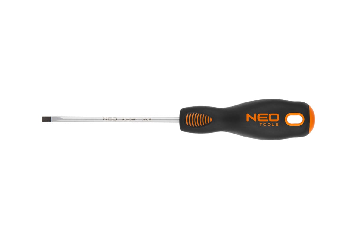 Neo 04004 04-004 Отвертка Шлицевая, 10.0 X 200 Мм, S2\ диэлектрическая шлицевая отвертка startul