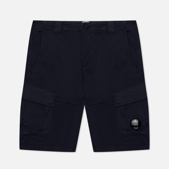 

Мужские шорты C.P. Company Stretch Sateen Cargo Garment Dyed синий, Размер 44, Stretch Sateen Cargo Garment Dyed