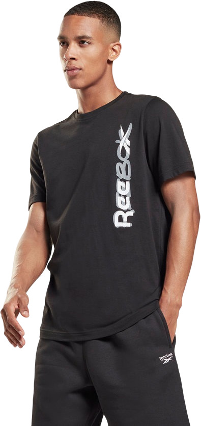 

Футболка мужская Reebok GT5809 черная M, GT5809