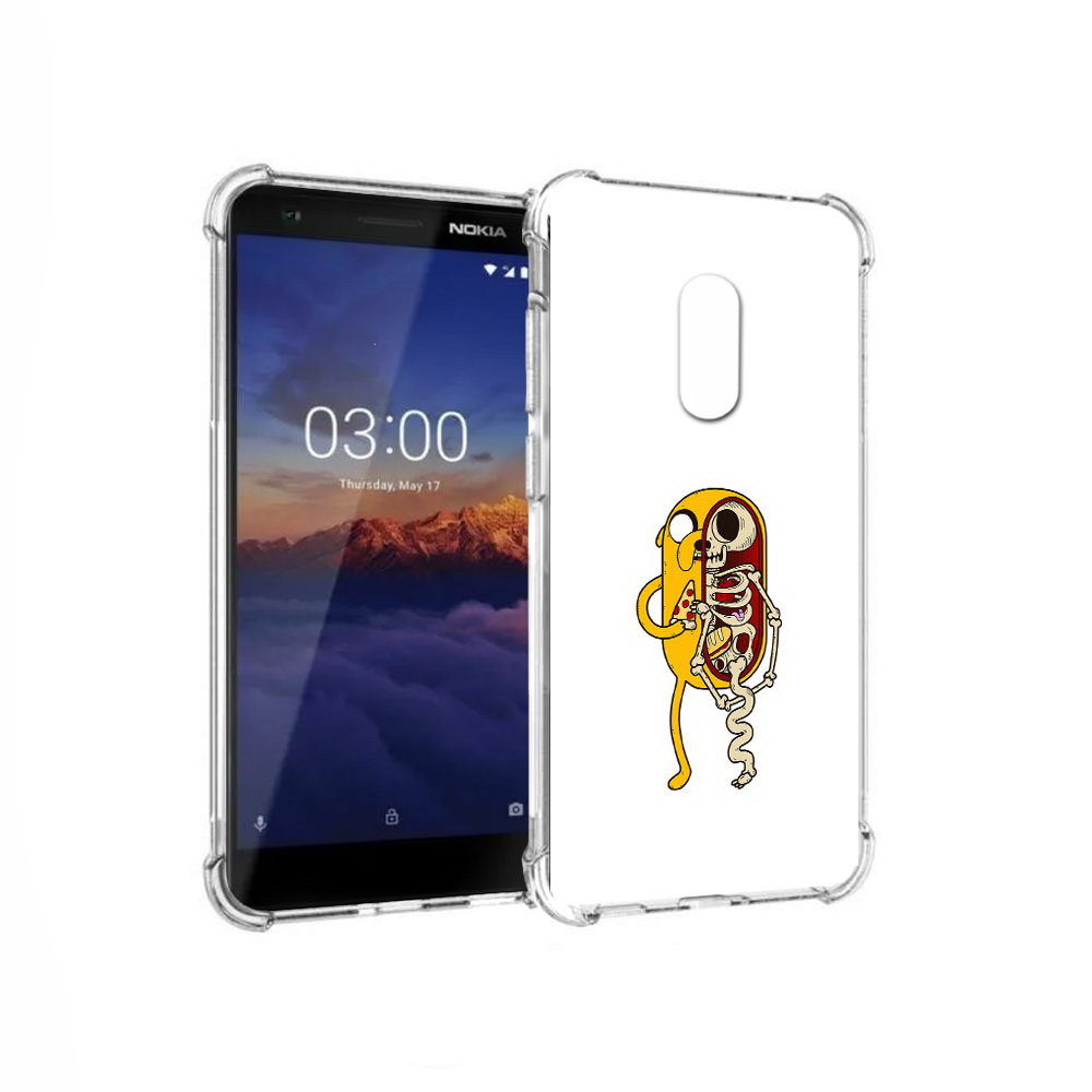 

Чехол MyPads Tocco для Nokia 3.1 Джейк скелет (PT114125.119.64), Прозрачный, Tocco