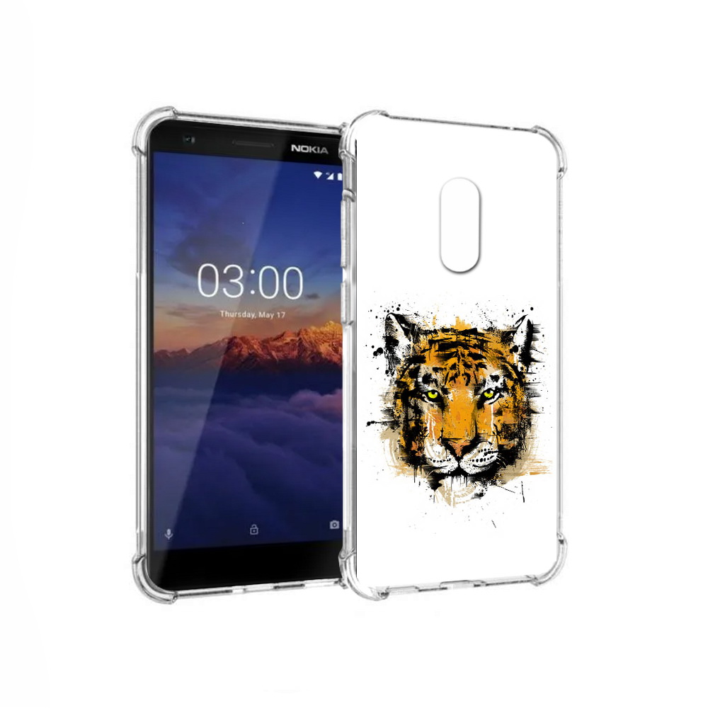 

Чехол MyPads Tocco для Nokia 3.1 тигруля (PT114125.119.643), Прозрачный, Tocco