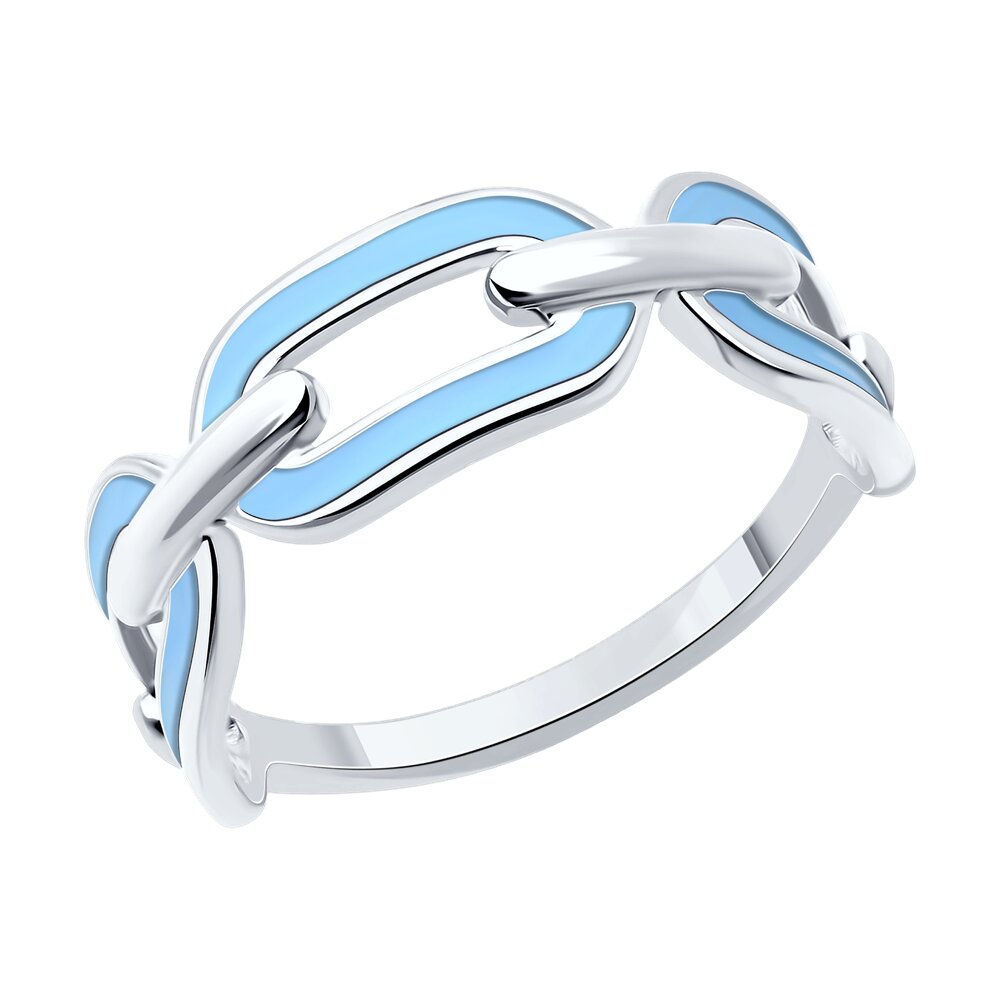 

Кольцо из серебра р. , SOKOLOV 94014045, эмаль, 94014045