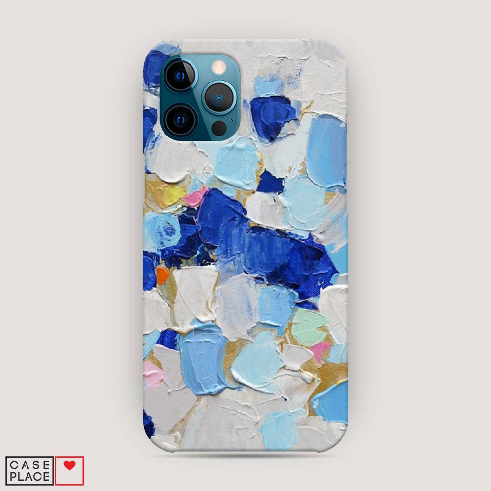 

Пластиковый чехол "Холст сине-белый" на Apple iPhone 12 Pro Max, 12720-7