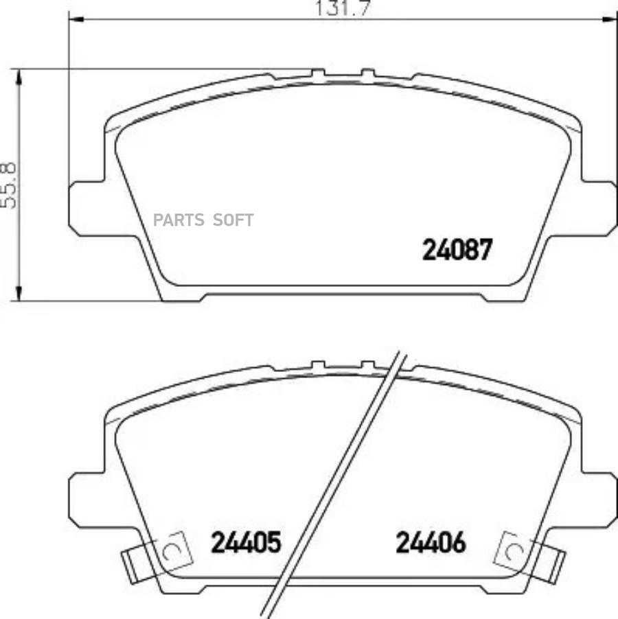 

Колодки тормозные перед HONDA CIVIC VIII 05-