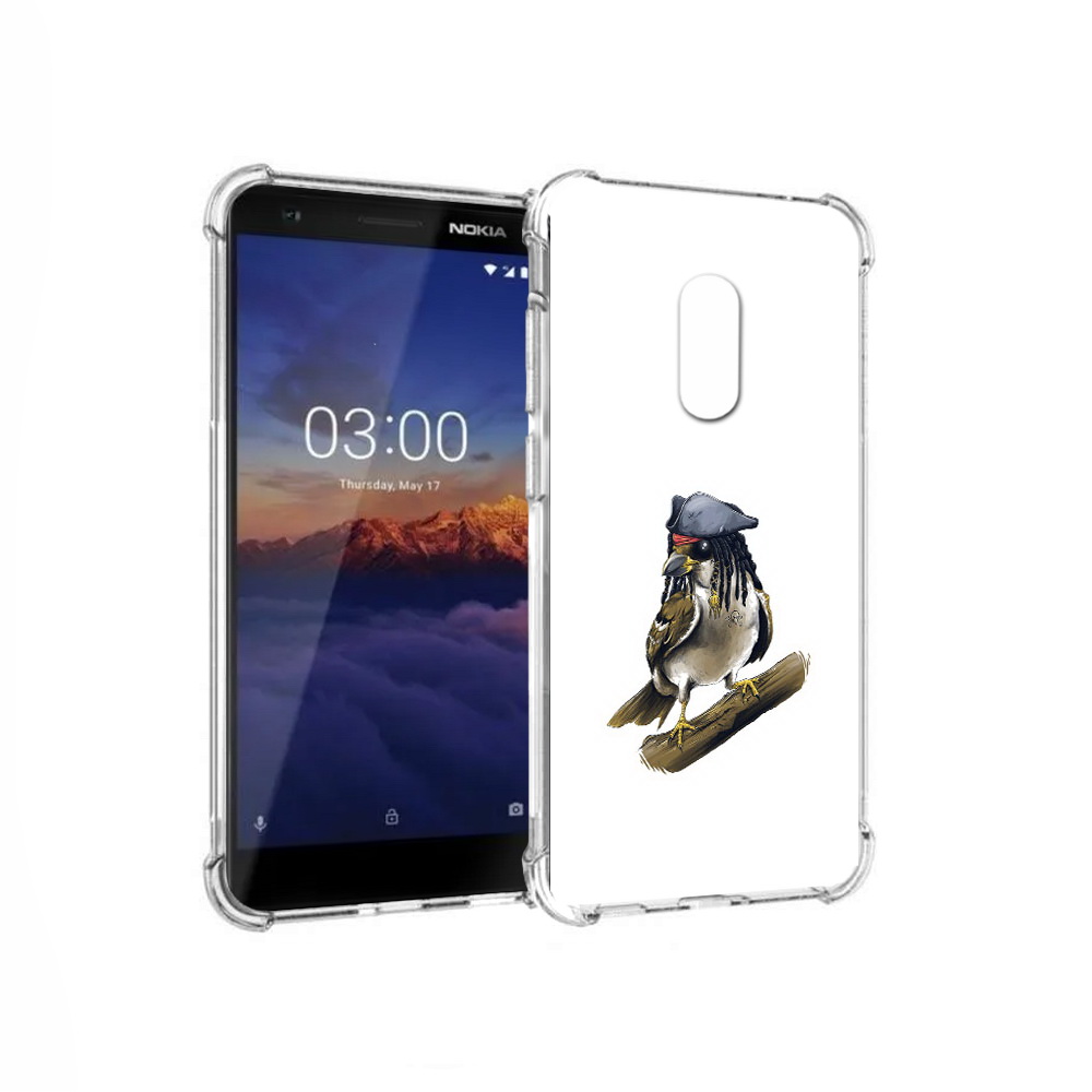 

Чехол MyPads Tocco для Nokia 3.1 Джек воробей (PT114125.119.65), Прозрачный, Tocco