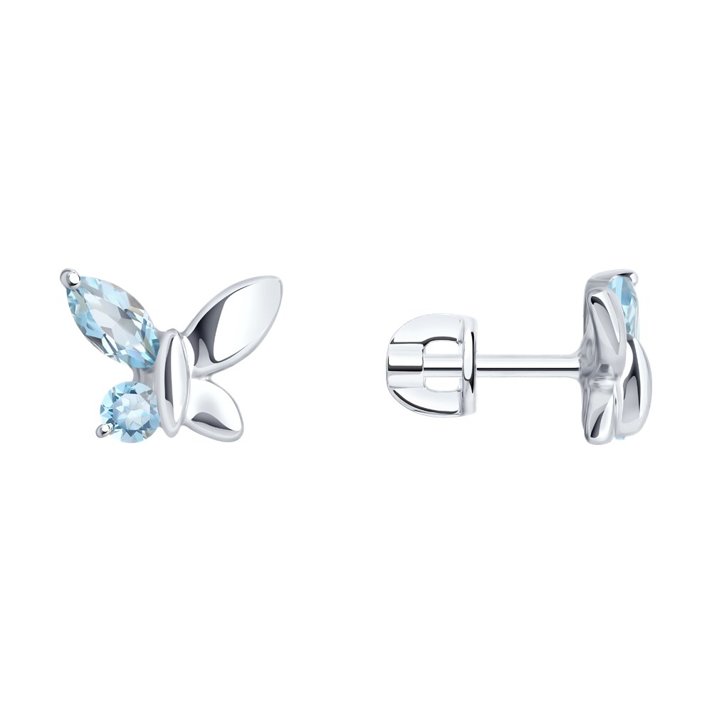 

Серьги из серебра SOKOLOV 92022931, топаз, 92022931