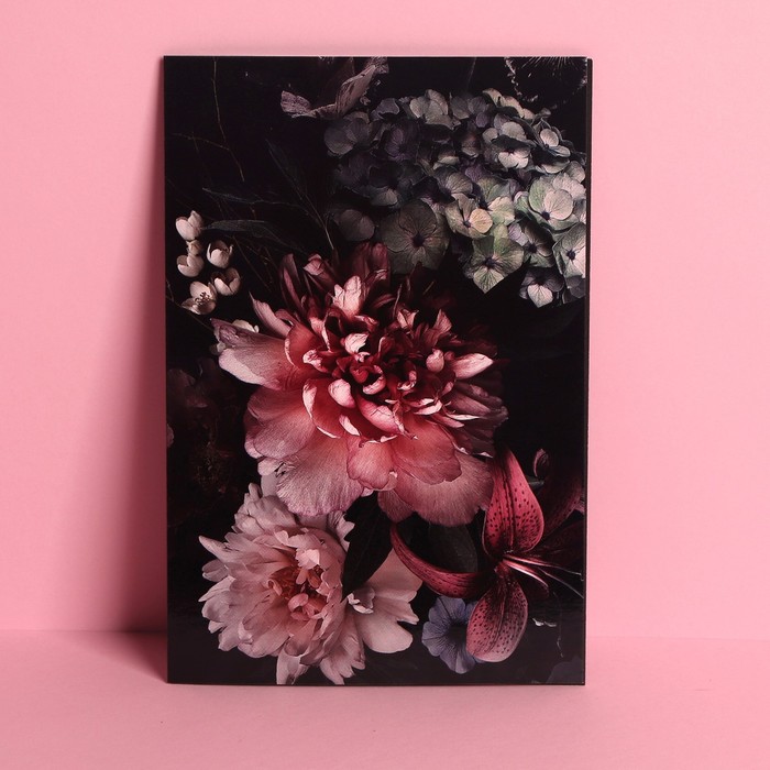

Открытка средняя «Цветы», 12 × 18 см, Коллекция упаковки "Яркие цветы"