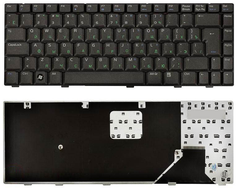 

Клавиатура для ноутбука Asus W3 W3J A8 F8 F8S N80 X80 черная