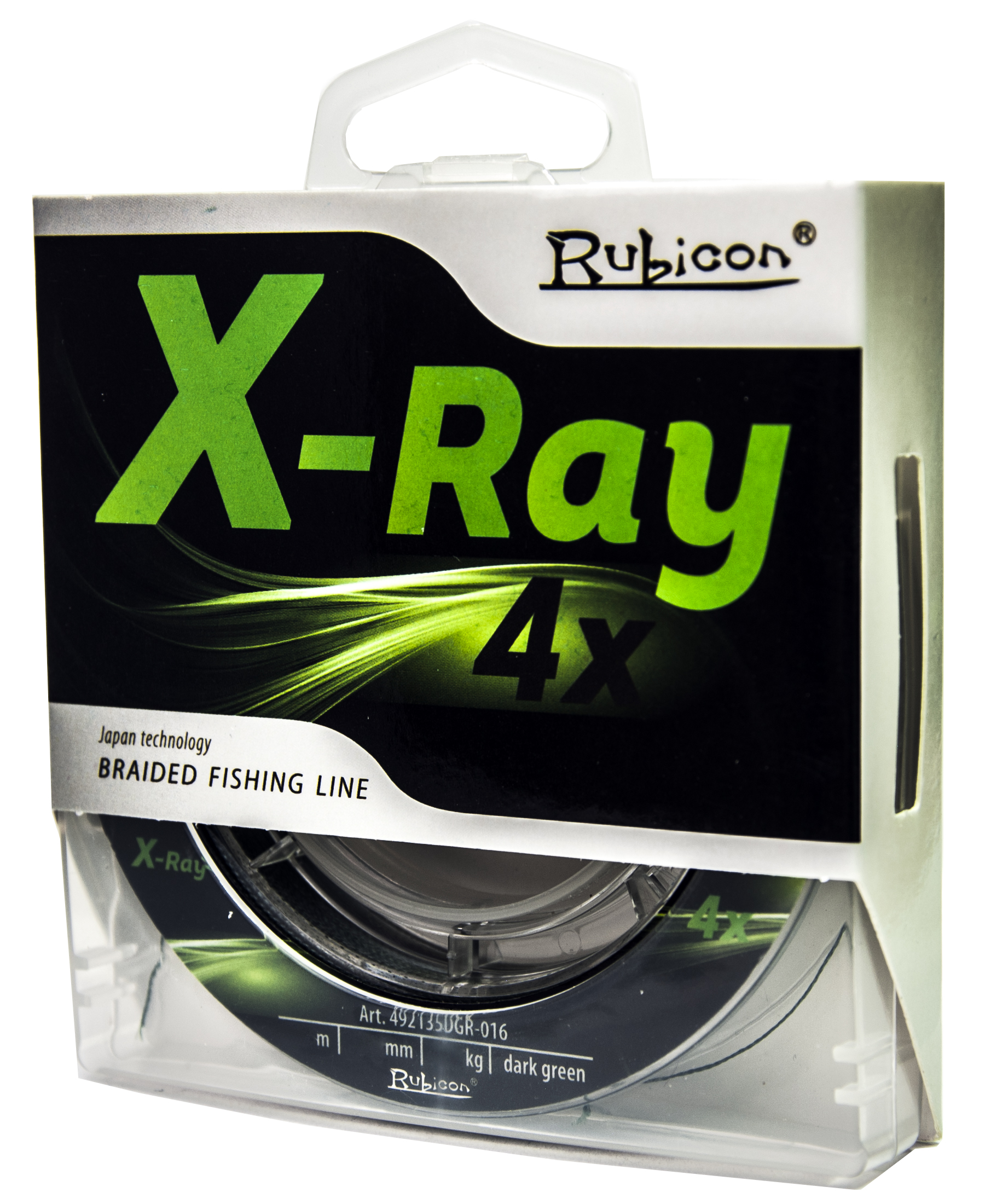 Леска плетеная RUBICON X-Ray 4x 135m dark-green, 0,06 mm