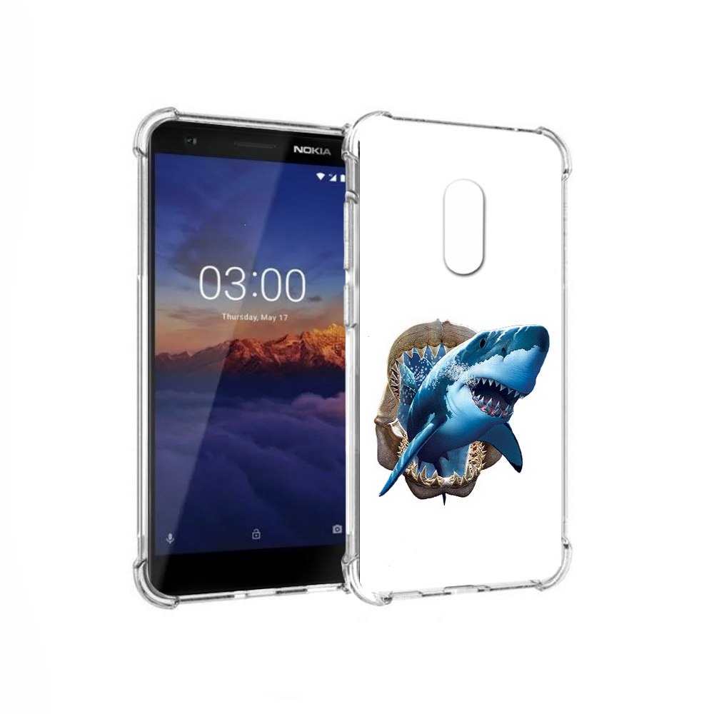 

Чехол MyPads Tocco для Nokia 3.1 челюсти (PT114125.119.675), Прозрачный, Tocco