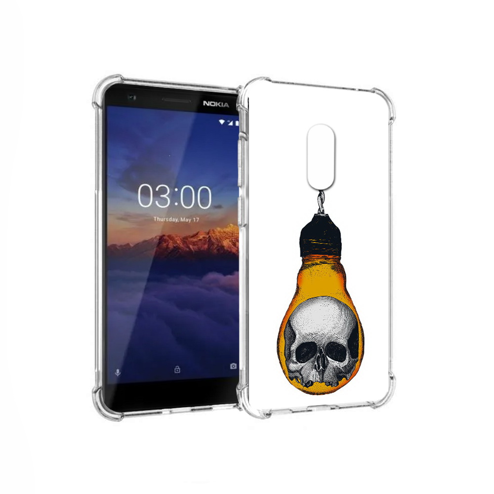 Чехол MyPads Tocco для Nokia 3.1 череп в лампочке (PT114125.119.676)