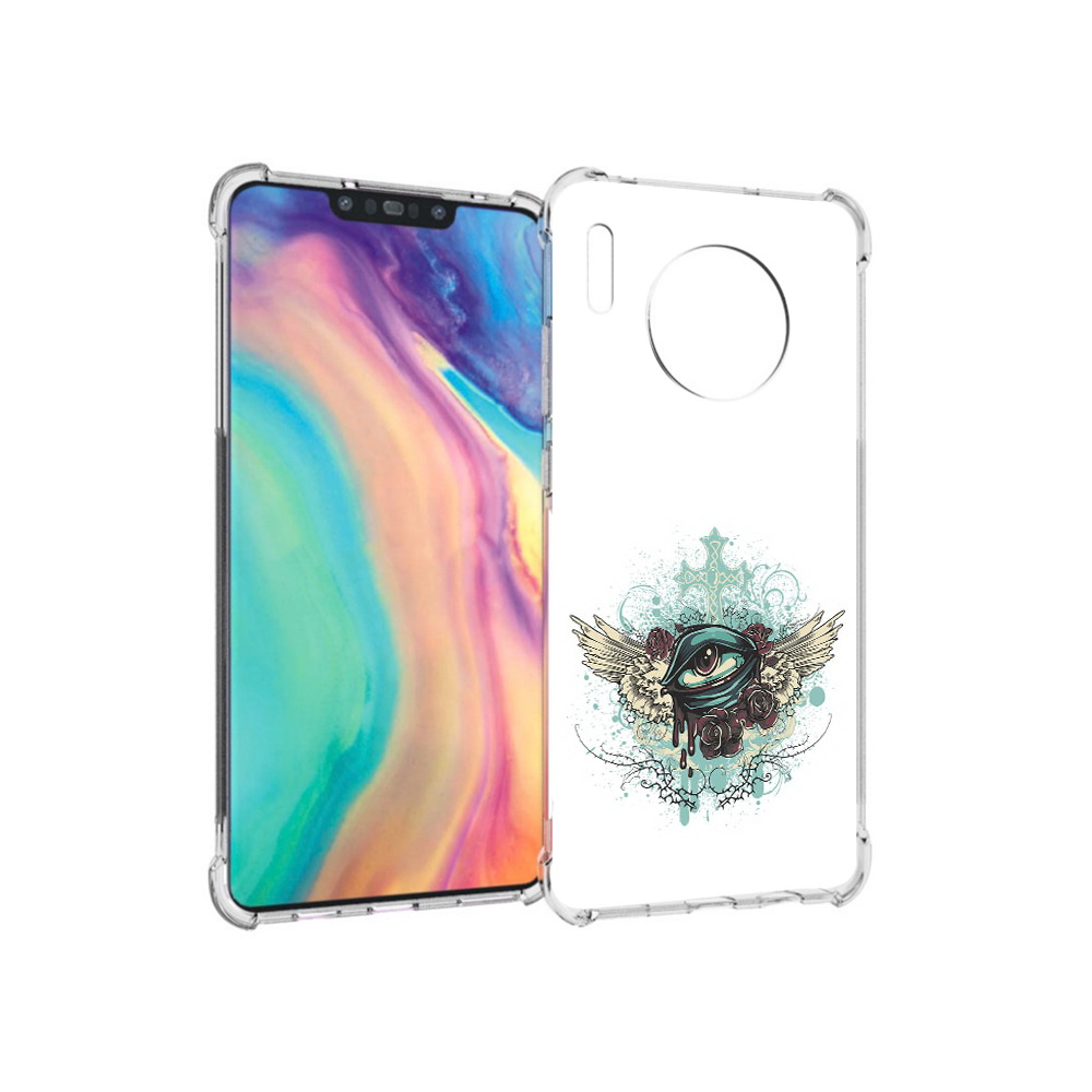 Чехол MyPads Tocco для Huawei Mate 30 плачущий глаз с крыльями