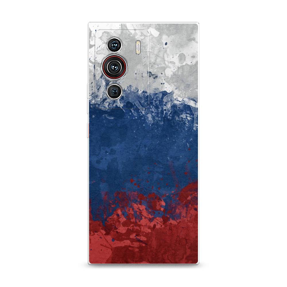 фото Силиконовый чехол "флаг россии неровный" на zte nubia z40 pro awog