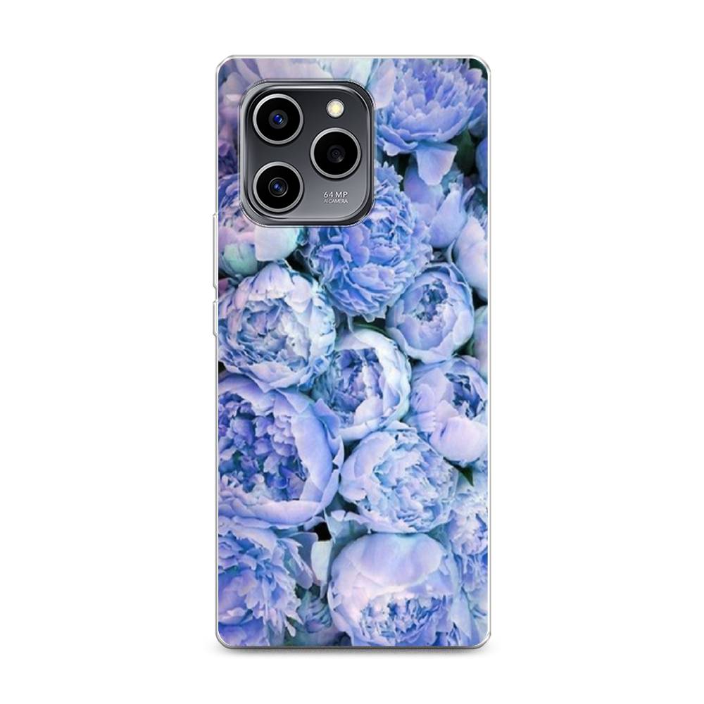 

Чехол Awog на Honor 60 SE "Пионы голубые", Разноцветный, 6108050-8