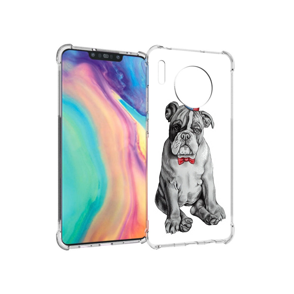 

Чехол MyPads Tocco для Huawei Mate 30 праздничный щенок, Прозрачный, Tocco