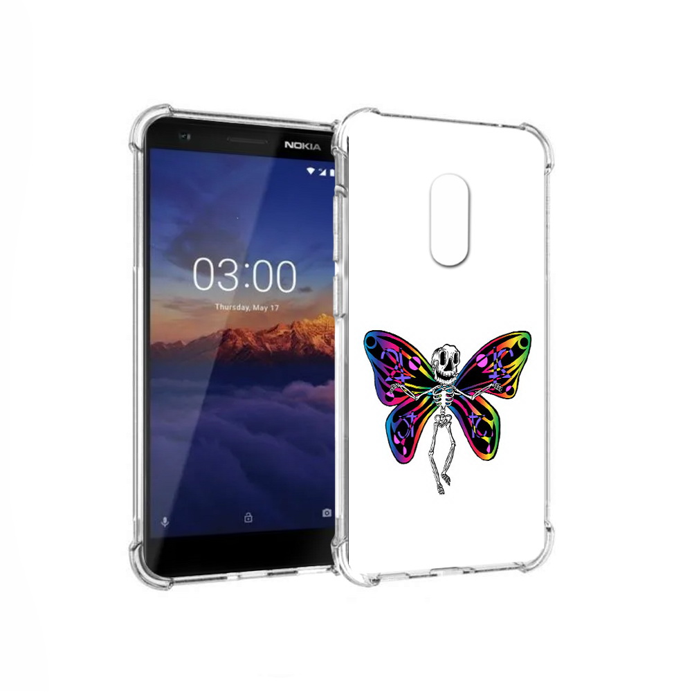 

Чехол MyPads Tocco для Nokia 3.1 эффект бабочки (PT114125.119.701), Прозрачный, Tocco