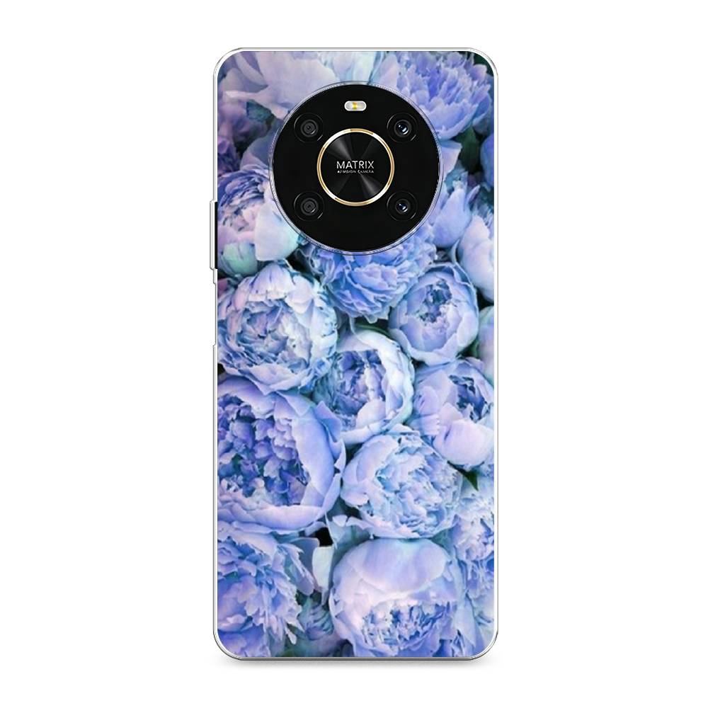 

Чехол Awog на Honor X9 4G/Magic4 Lite 4G "Пионы голубые", Разноцветный, 6108150-8