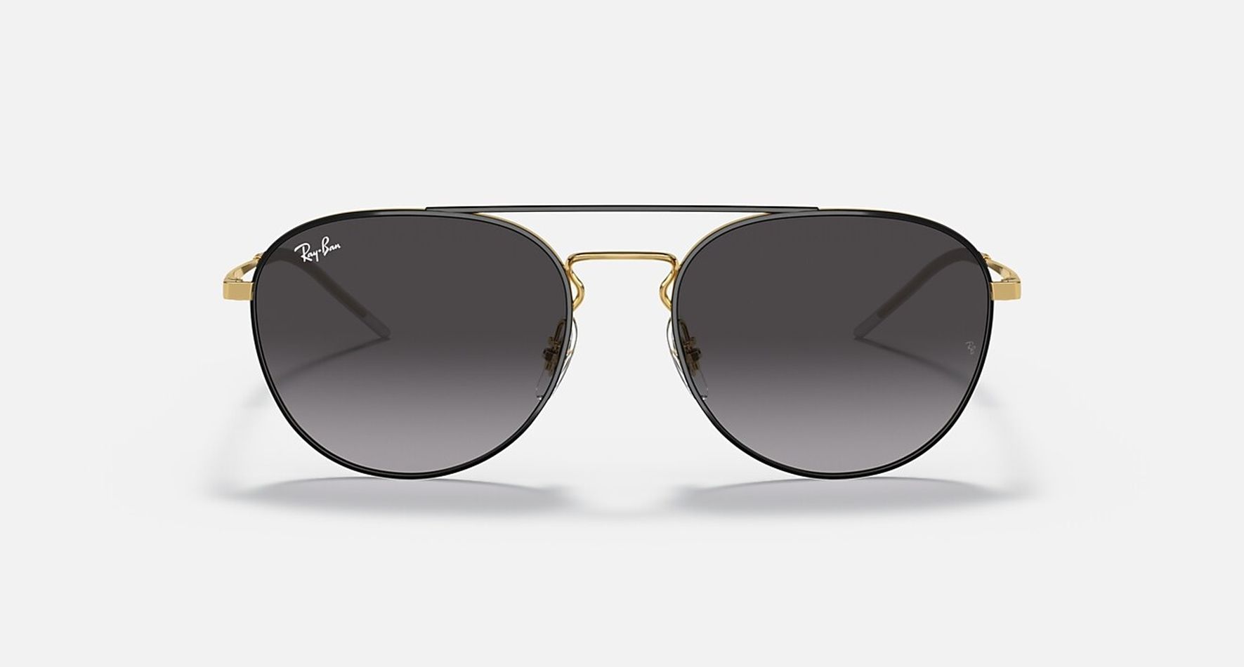 

Солнцезащитные очки унисекс Ray-Ban RB3589 золотые/серые, RB3589