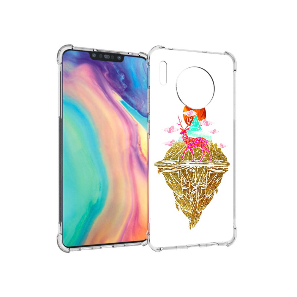 

Чехол MyPads Tocco для Huawei Mate 30 розовый олень абстракция, Прозрачный, Tocco