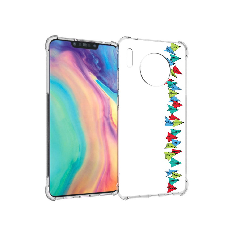 Чехол MyPads Tocco для Huawei Mate 30 самолетики из листочков