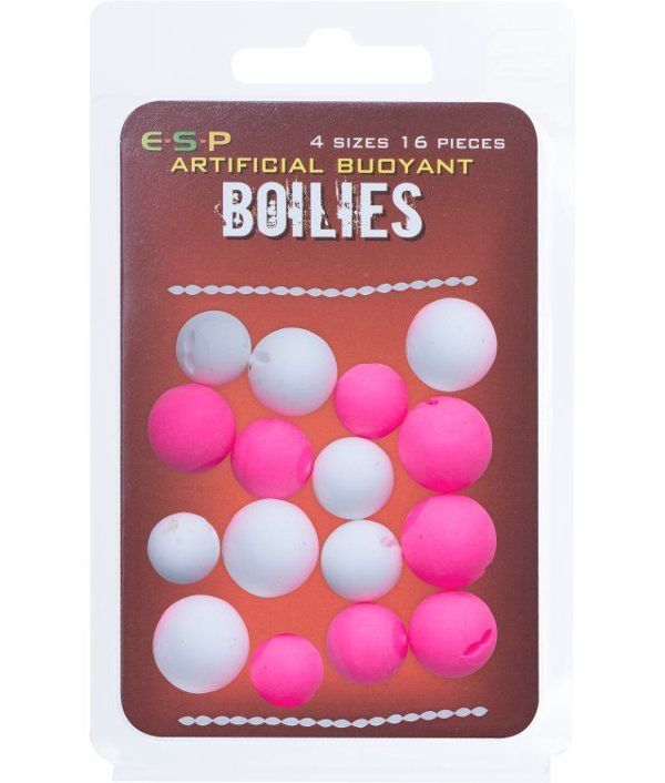 

Плавающие приманки E-S-P Buoyant Boilies 4 size - White/Pink - 16шт., Buoyant Boilies