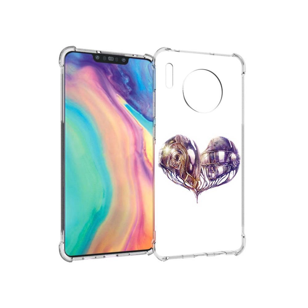 

Чехол MyPads Tocco для Huawei Mate 30 сердце абстракция, Прозрачный, Tocco
