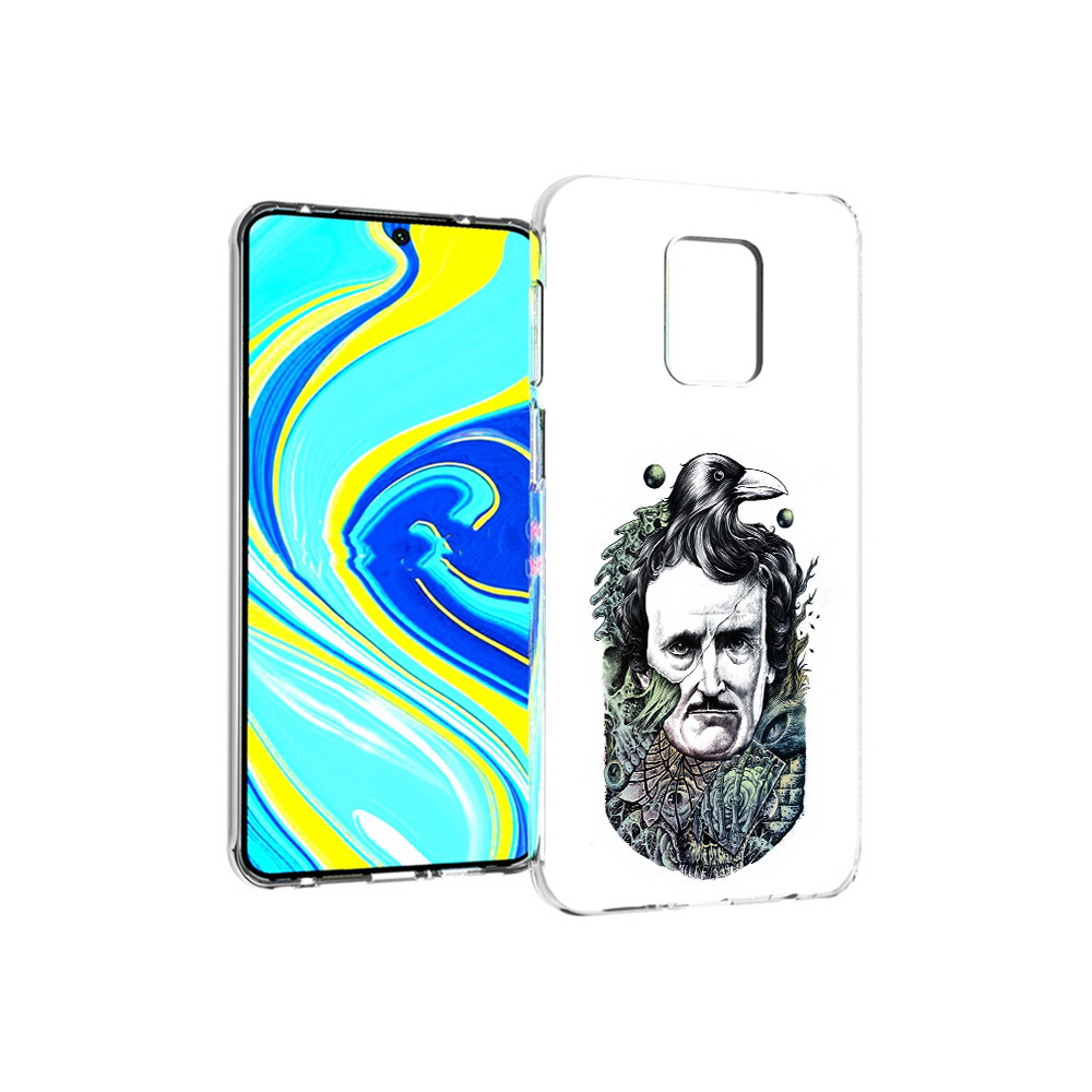 Чехол MyPads Tocco для Xiaomi Redmi Note 9 Pro Эдгар Аллан с вороном (PT146368.268.203)