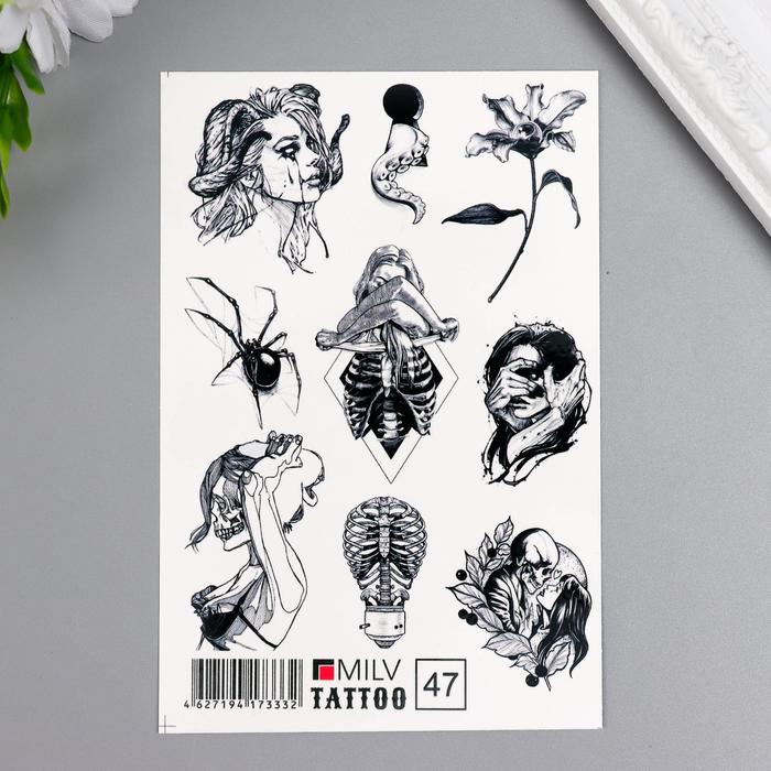 

Татуировка на тело MILV Tattoo Готическая 10х15 см, Черный