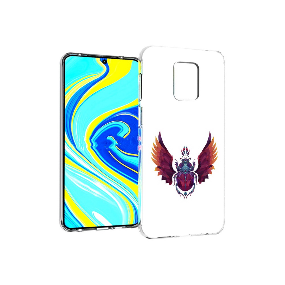 

Чехол MyPads Tocco для Xiaomi Redmi Note 9 Pro алмазный скоробей (PT146368.268.219), Прозрачный, Tocco